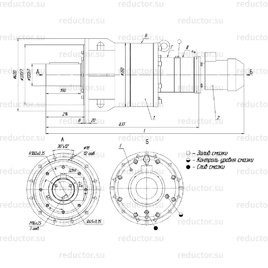 Мотор-редуктор МРВ-350-5491 (Т22.376.00.00.00-01)